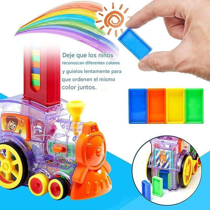 Tren infantil con dominós