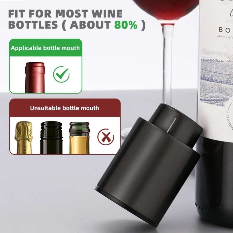 Sellador de vino para almacenamiento horizontal