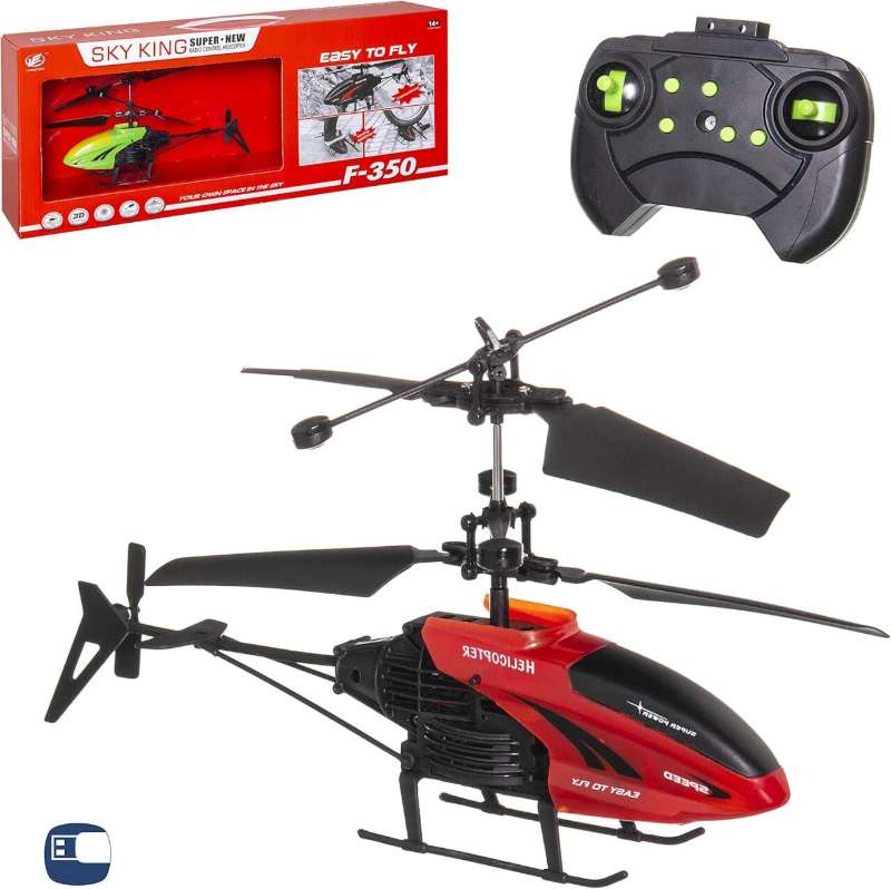 Helicóptero con batería recargable
