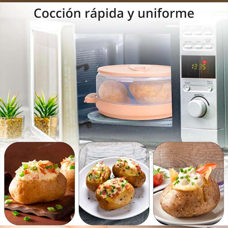 Vaporera microondas para patatas