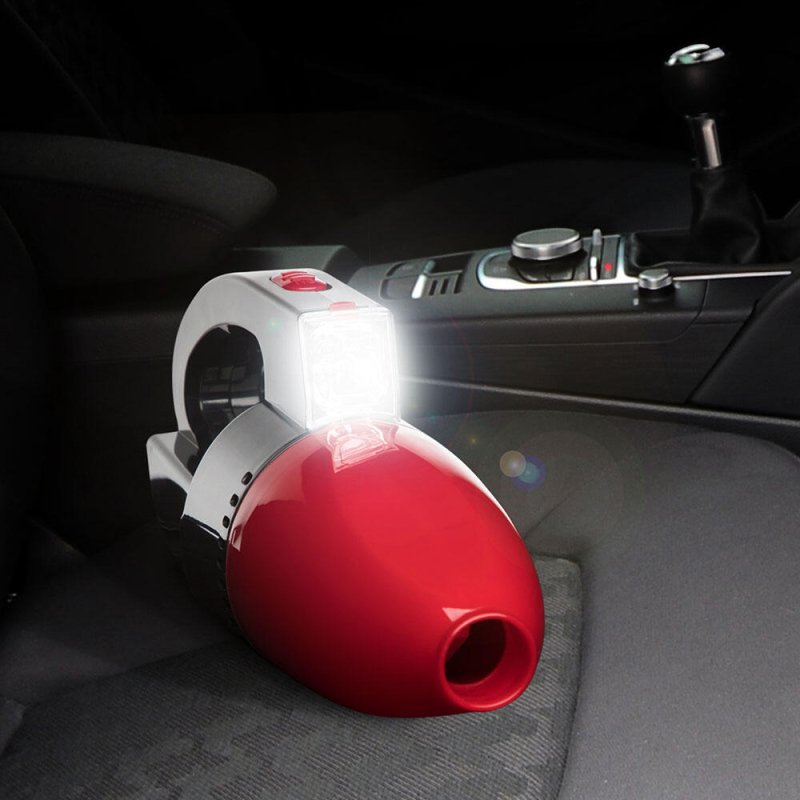 Aspiradora de Coche con Lámpara LED: Potente, Compacta y Lista para Cada Aventura en el Camino - Pequiti