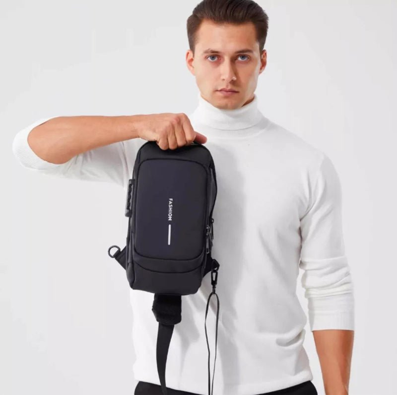 Bandolera Mochila Antirrobo Hombre SecurePack™ - Pequiti