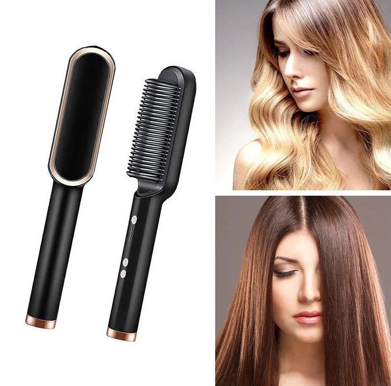 Cepillo Alisador de Pelo Eléctrico SmoothGlow™ - Pequiti