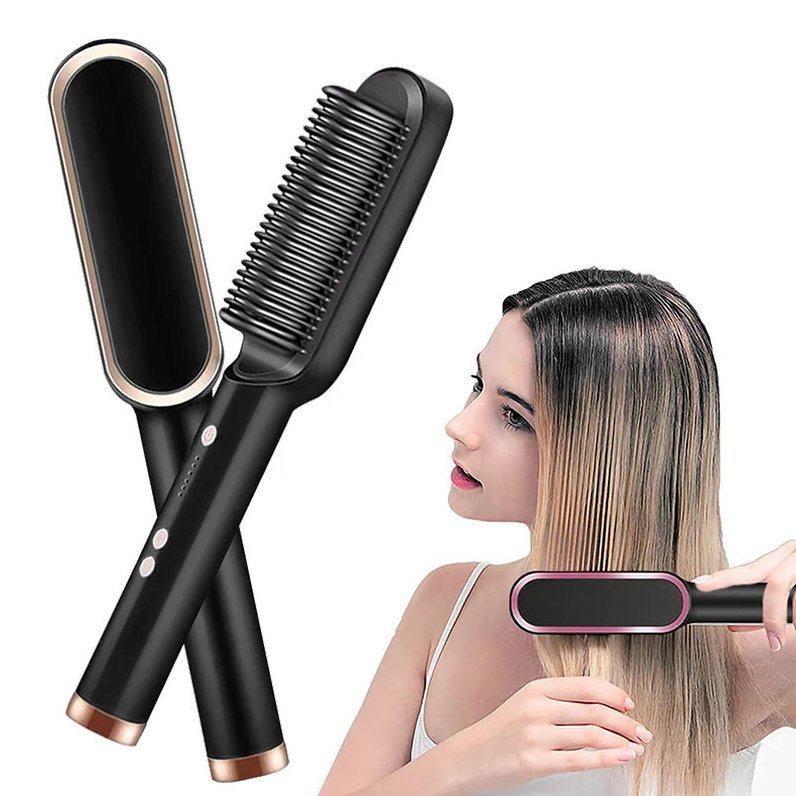 Cepillo Alisador de Pelo Eléctrico SmoothGlow™ - Pequiti