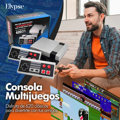 Consola Retro Mini Gamer con 620 Juegos Clásicos - Pequiti