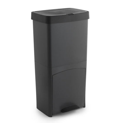 Cubo de Basura Vertical 70L con 2 Compartimentos - Gestión de Residuos Fácil y Compacta - Pequiti