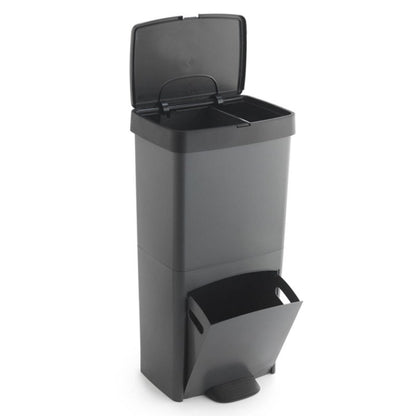 Cubo de Basura Vertical 70L con 2 Compartimentos - Gestión de Residuos Fácil y Compacta - Pequiti