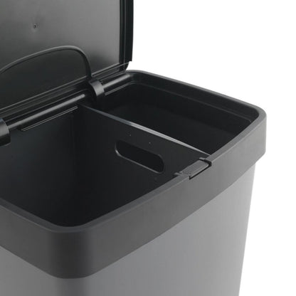 Cubo de Basura Vertical 70L con 2 Compartimentos - Gestión de Residuos Fácil y Compacta - Pequiti