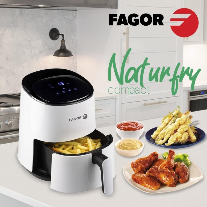 Freidora Sin Aceite NATURFRY Compact – Freidora de Aire Caliente 2.5L 1450W - Pequiti