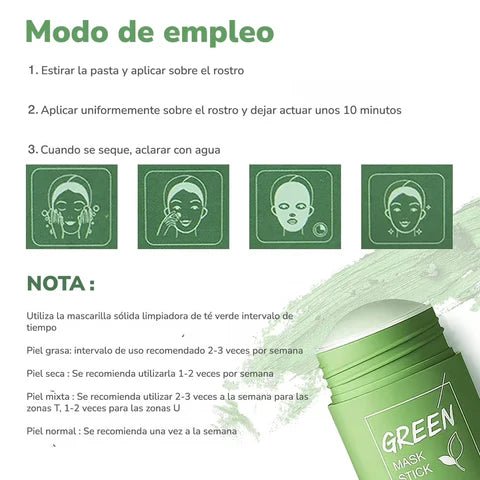 Green Mask Stick: El Secreto para una Piel Radiante - Pequiti