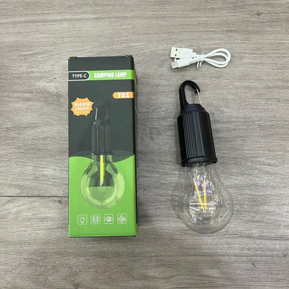 Ilumina tus Aventuras con la Bombilla Recargable Tipo C: Estilo Vintage para Cada Momento al Aire Libre - Pequiti