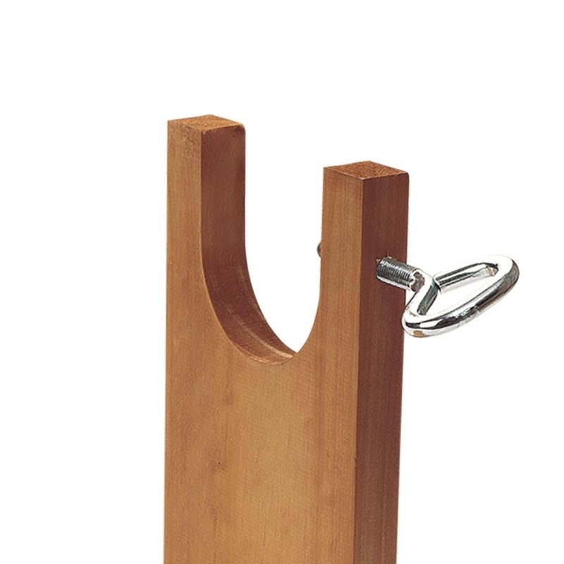 Jamonero Well Home en Madera de Pino 40x16x23 cm con Herraje en V y Fijación Pezuña - Pequiti