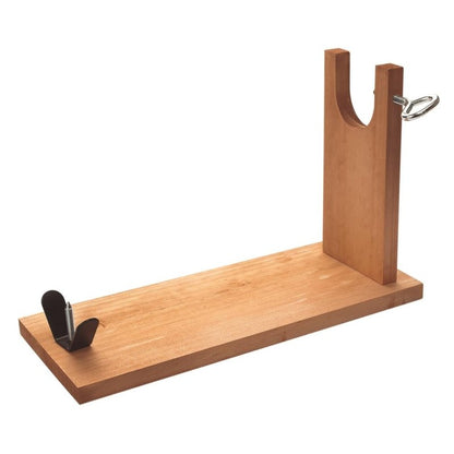 Jamonero Well Home en Madera de Pino 40x16x23 cm con Herraje en V y Fijación Pezuña - Pequiti