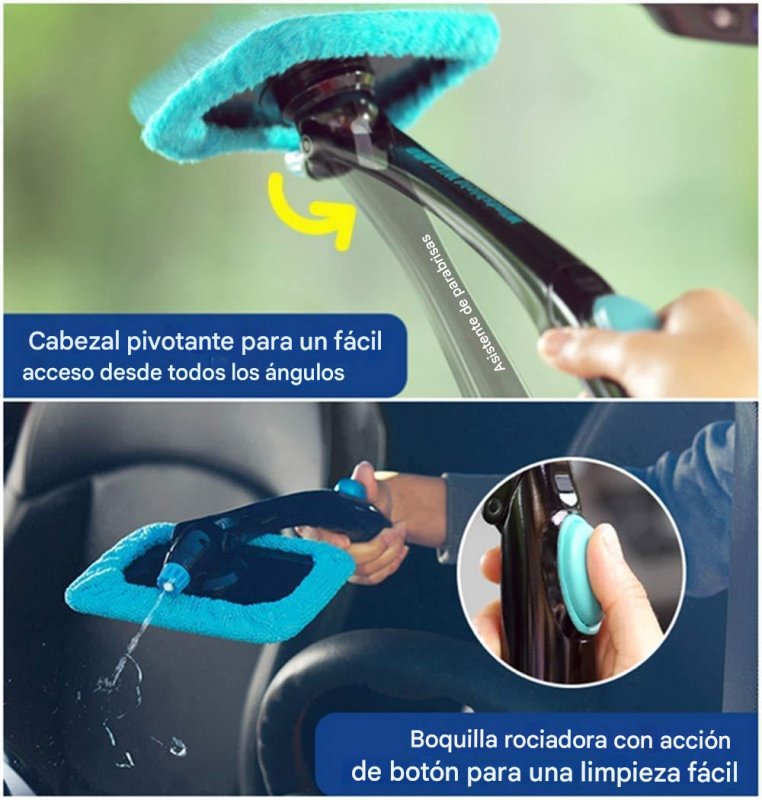 Limpia Parabrisas Extensible con Rociador de Agua: El Mejor Accesorio para Tu Coche y Hogar - Pequiti