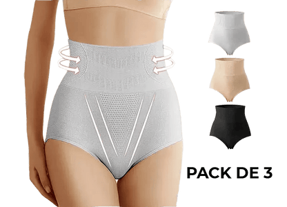 Pack de 3 Bragas Faja Moldeadora Push Up - Pequiti